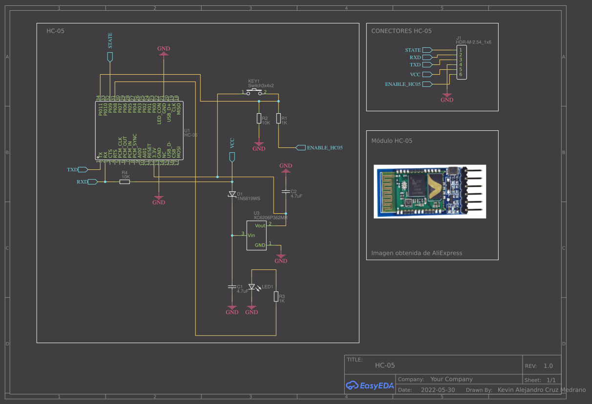 Modulo Bluetooth HC-05 - OSHWLab