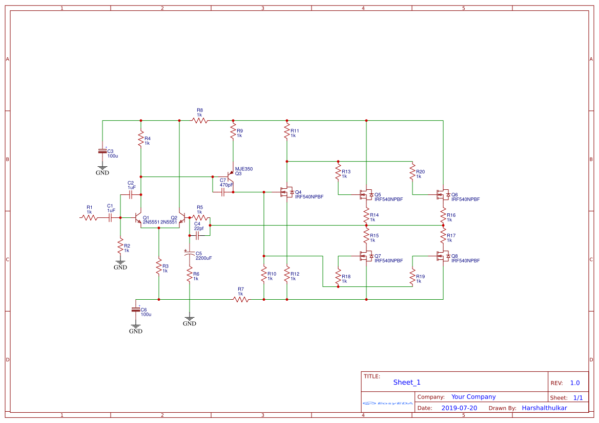 1000 Watt Mosfet - EasyEDA open source hardware lab