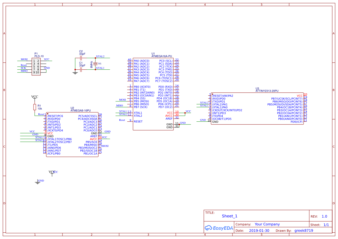 adaptor avr - EasyEDA open source hardware lab