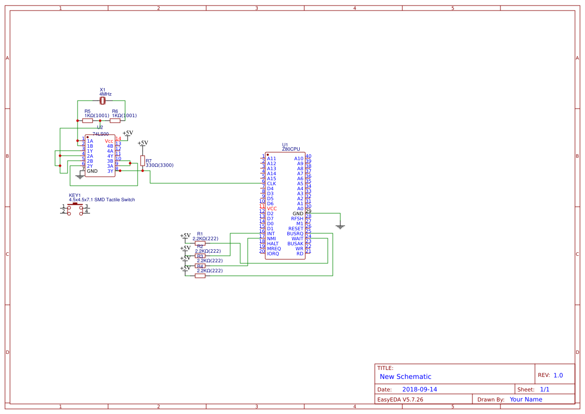 z80 computer project EasyEDA open source hardware lab