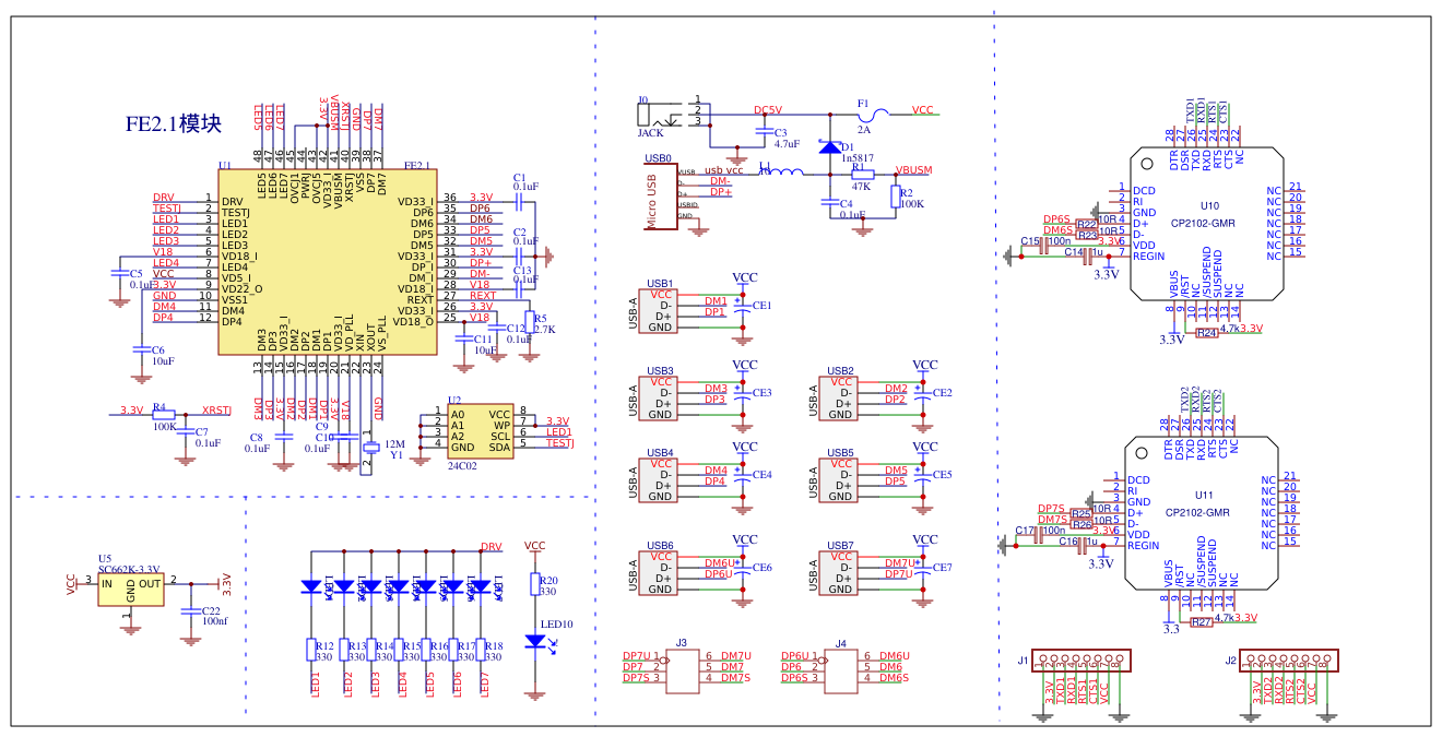 usb hub copy - EasyEDA open source hardware lab