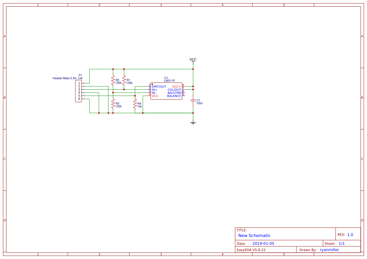 pressure mat comparator - EasyEDA open source hardware lab