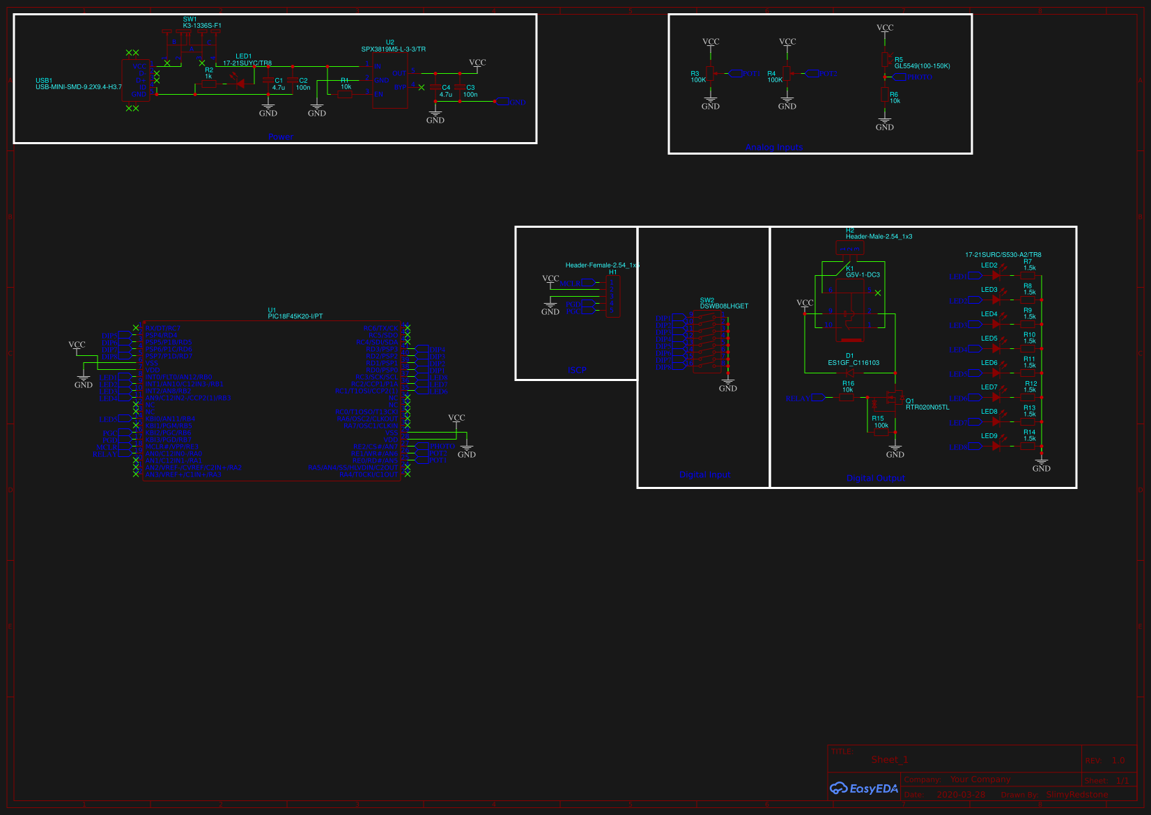 PIC-Cours - EasyEDA open source hardware lab