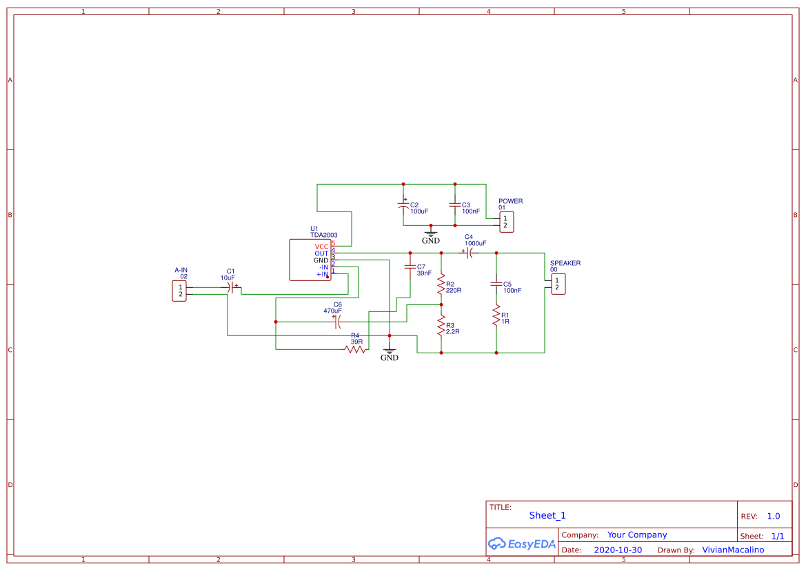 PCB Development Schematic - EasyEDA open source hardware lab