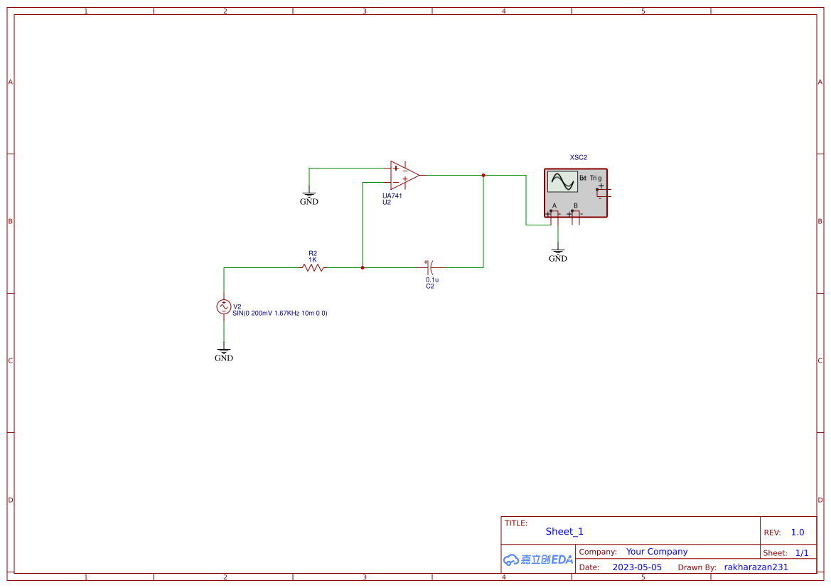 MOD9 - Filter Aktif pada Op-Amp - EasyEDA open source hardware lab