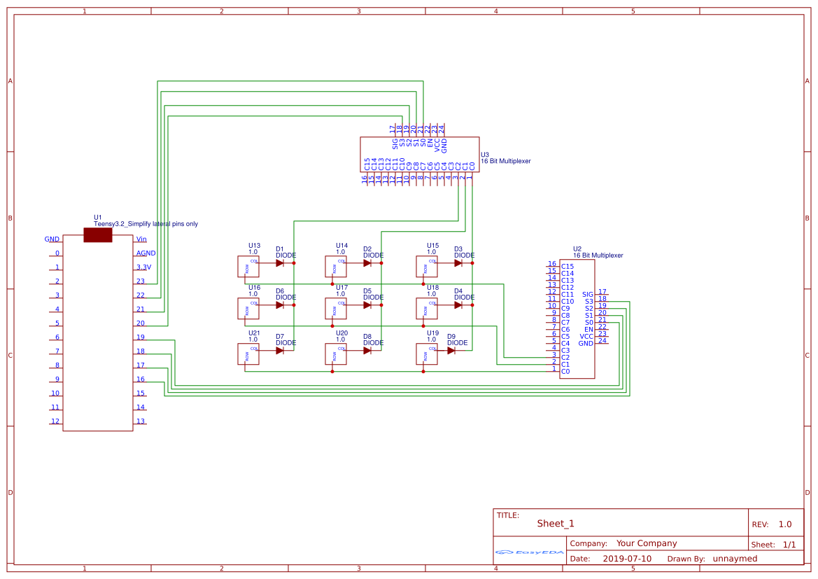 clavier teensy - EasyEDA open source hardware lab