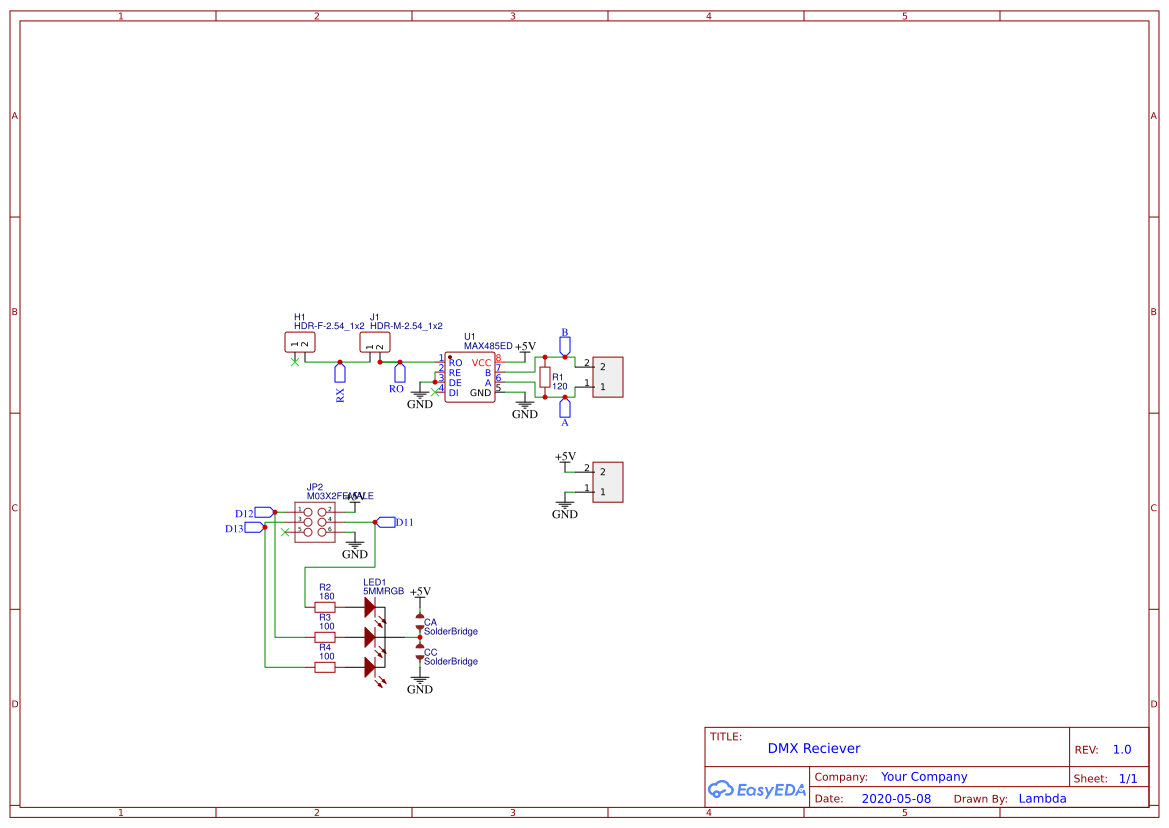 Arduino Nano DMX - EasyEDA open source hardware lab