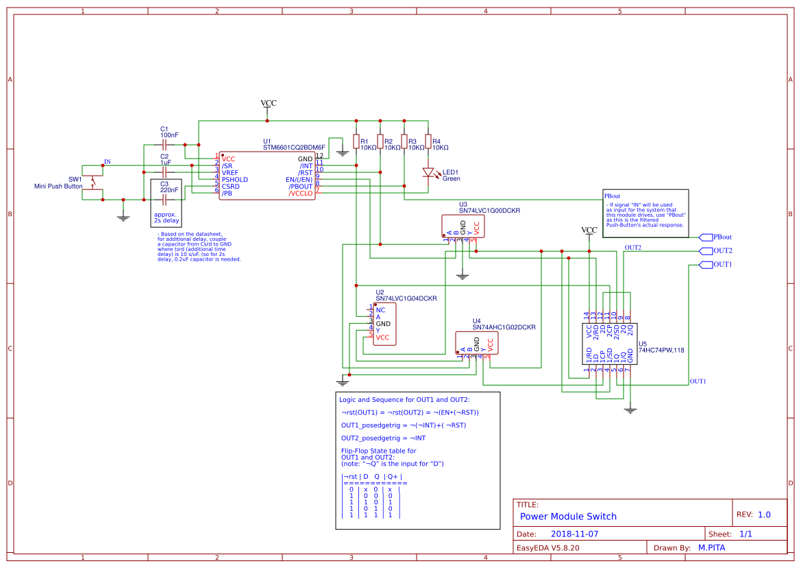 Power Module Switch Circuit Design - EasyEDA open source hardware lab