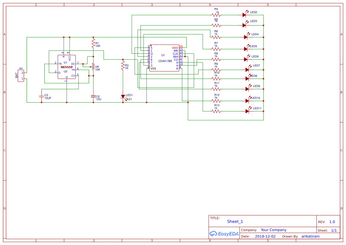 Labgear Decade Counter decade conter - EasyEDA open source hardware lab