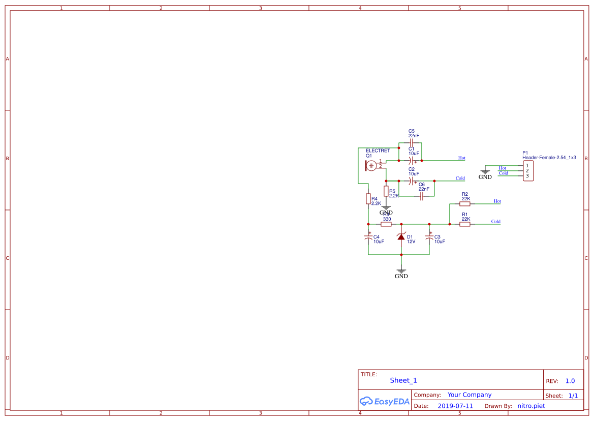 Mic amp - EasyEDA open source hardware lab
