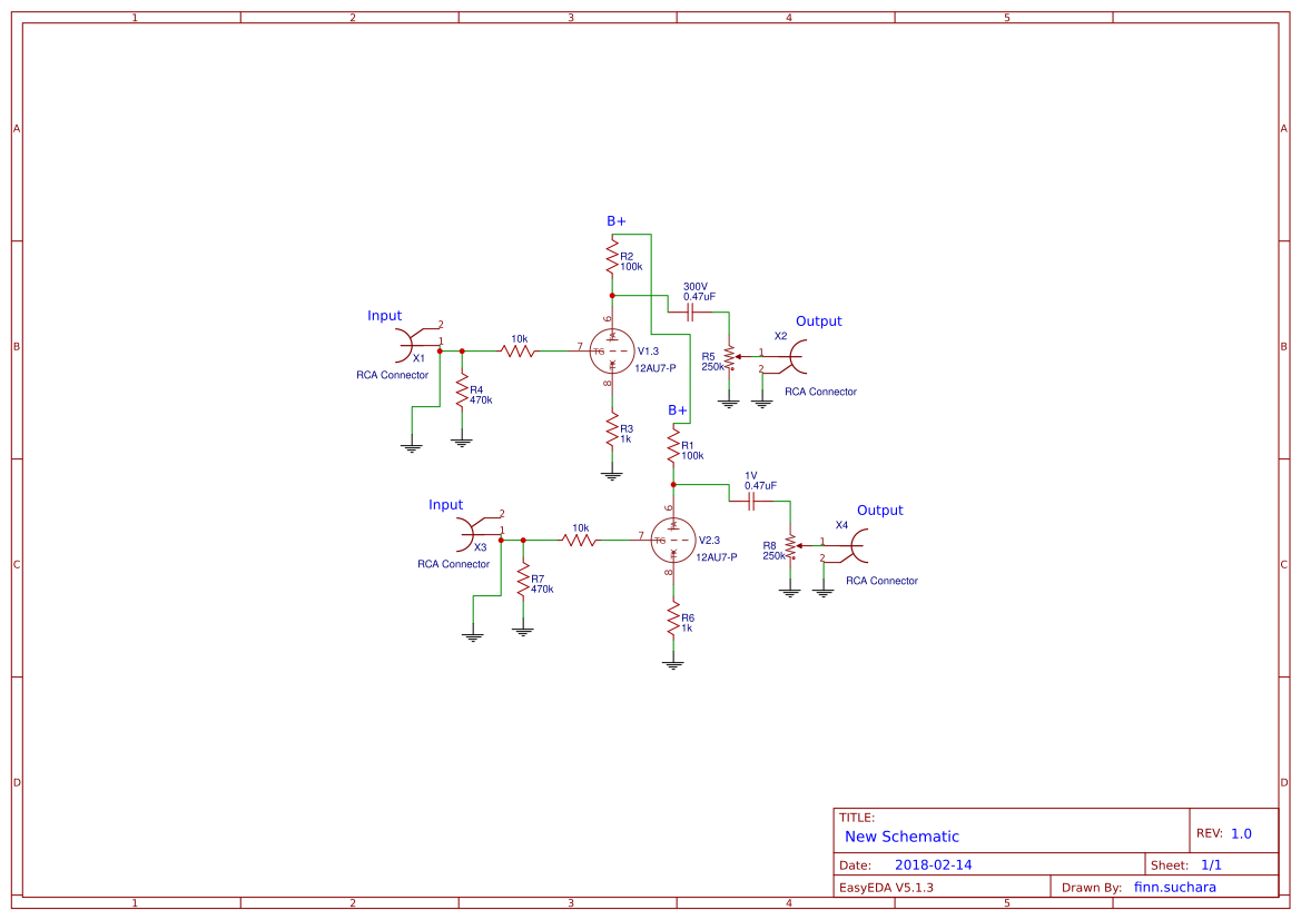 Tube Amp - EasyEDA open source hardware lab