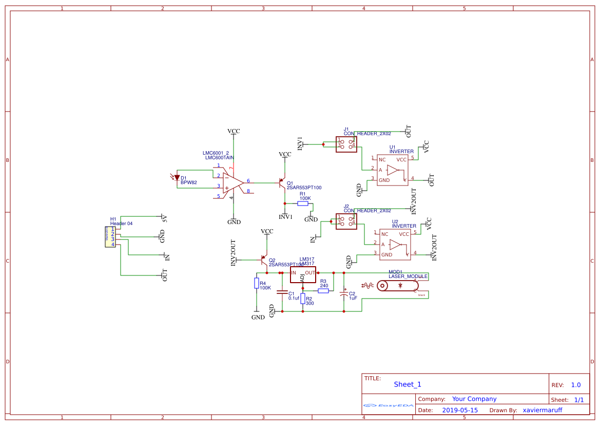 Laser Communication Circuit Diagram