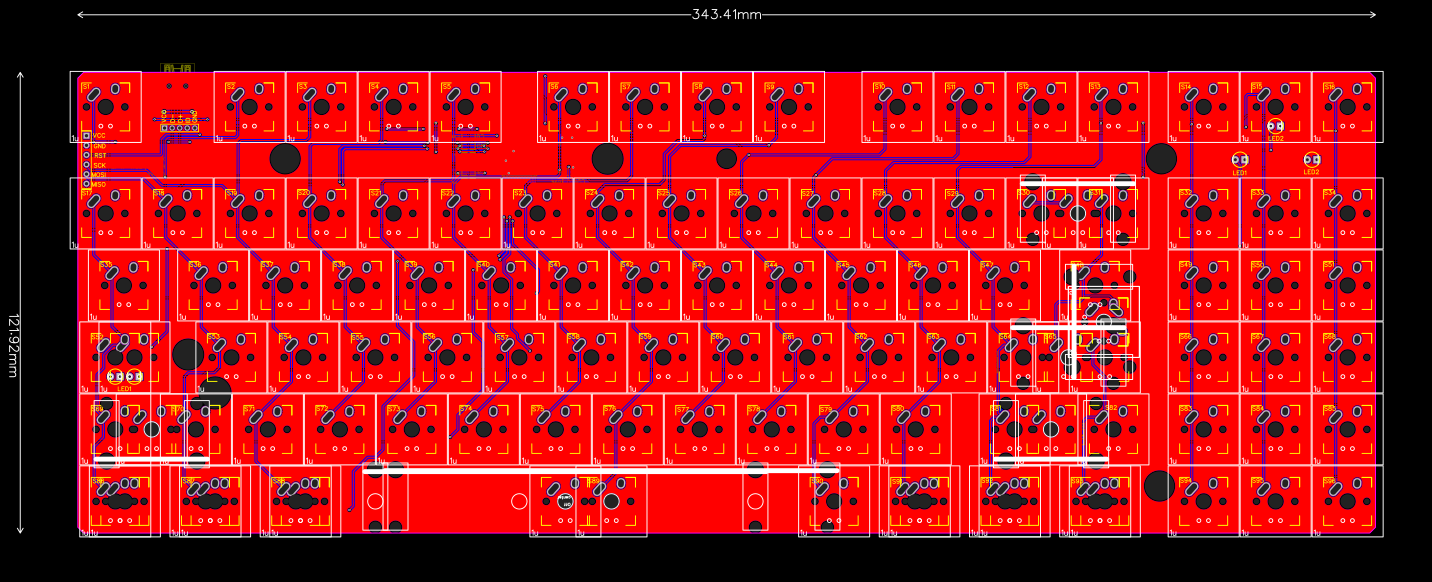 XMMX Tenkeyless Mechanical Keyboard copy EasyEDA open source