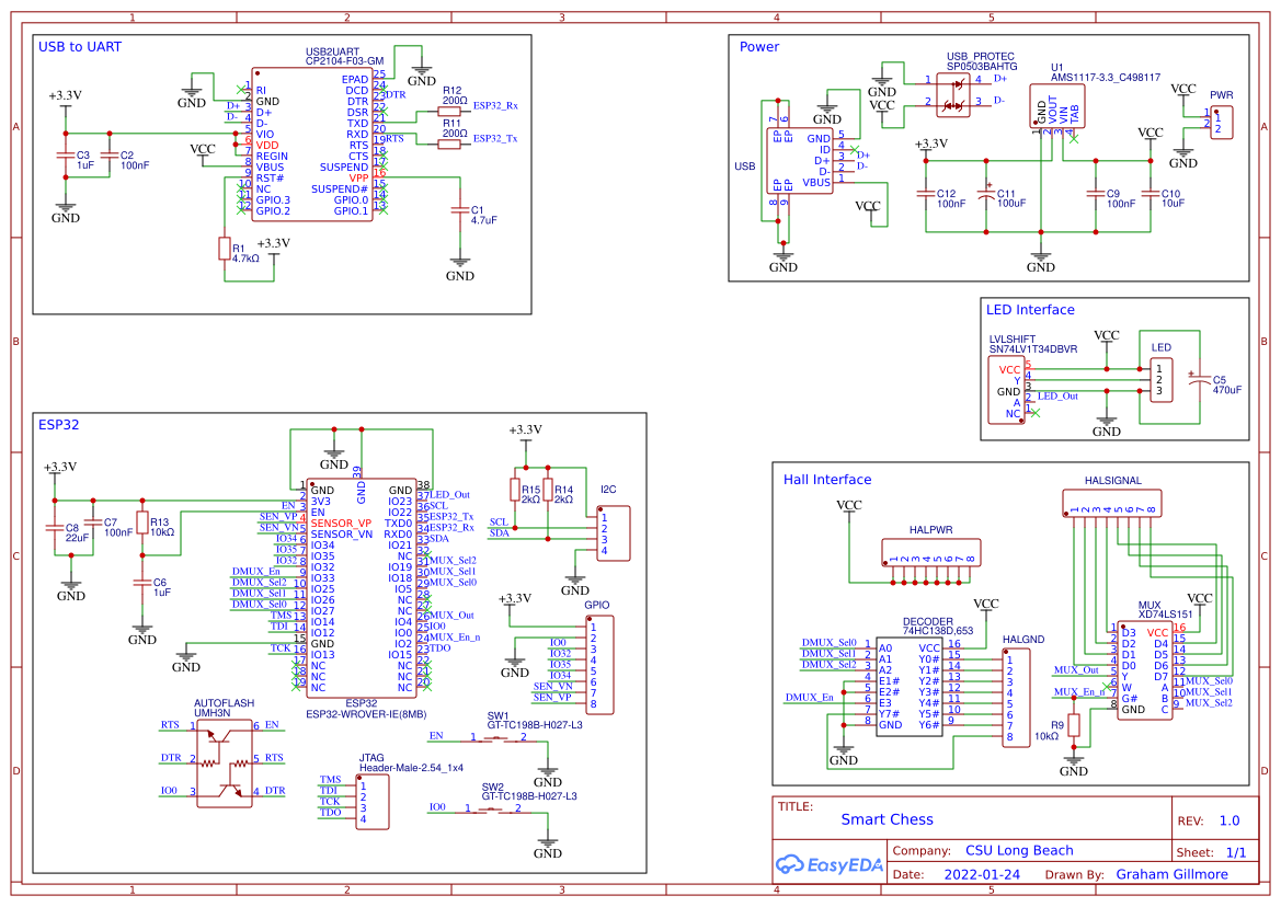 Smart Chess V2 - EasyEDA open source hardware lab