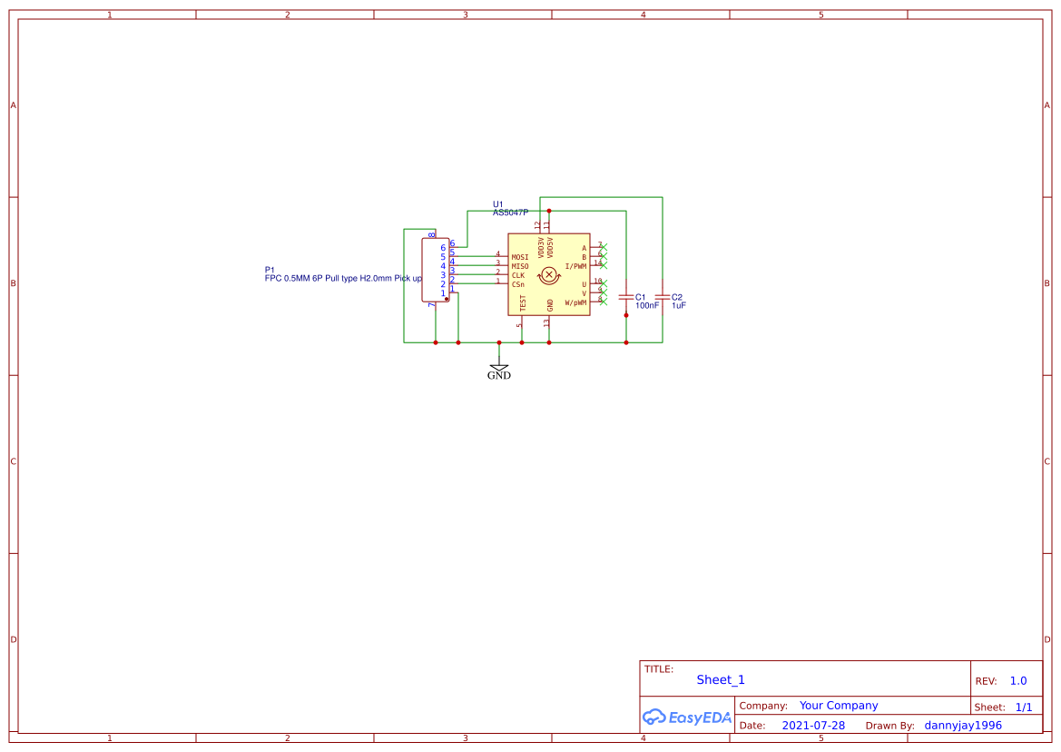 SPI_Connector EasyEDA open source hardware lab
