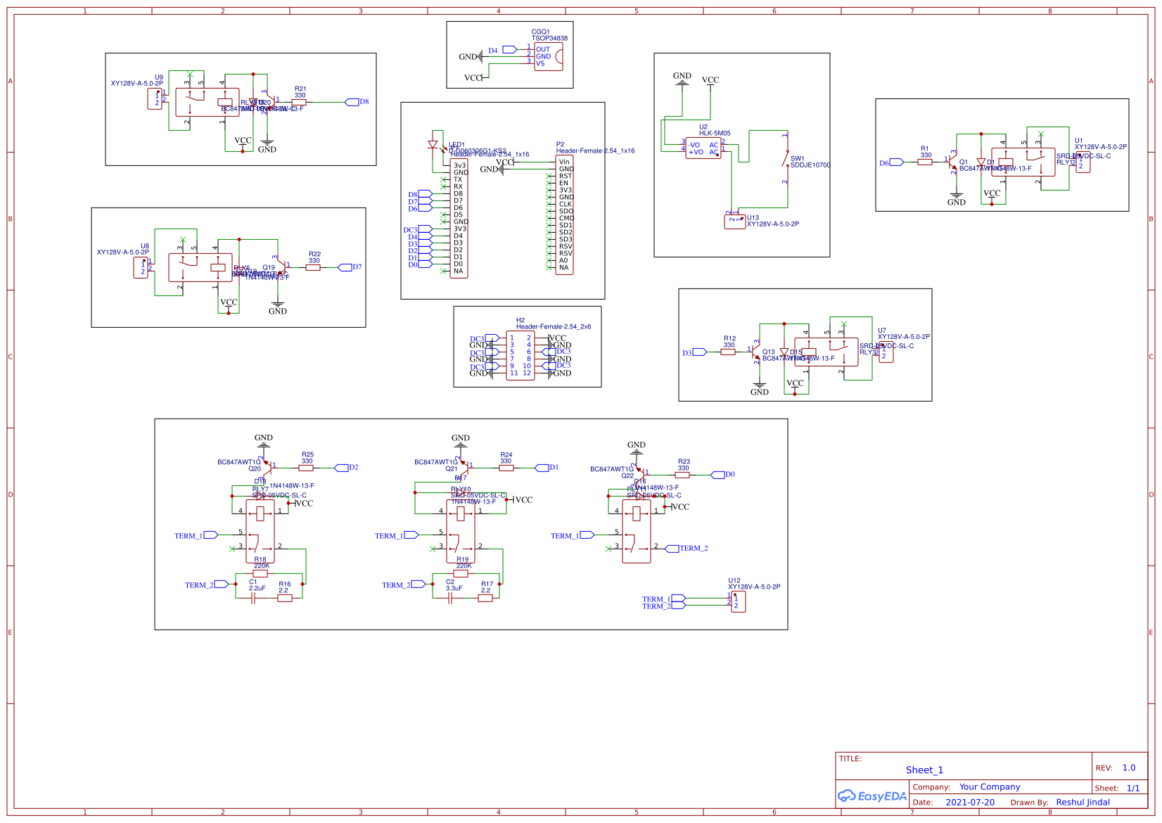 Home automation copy EasyEDA open source hardware lab