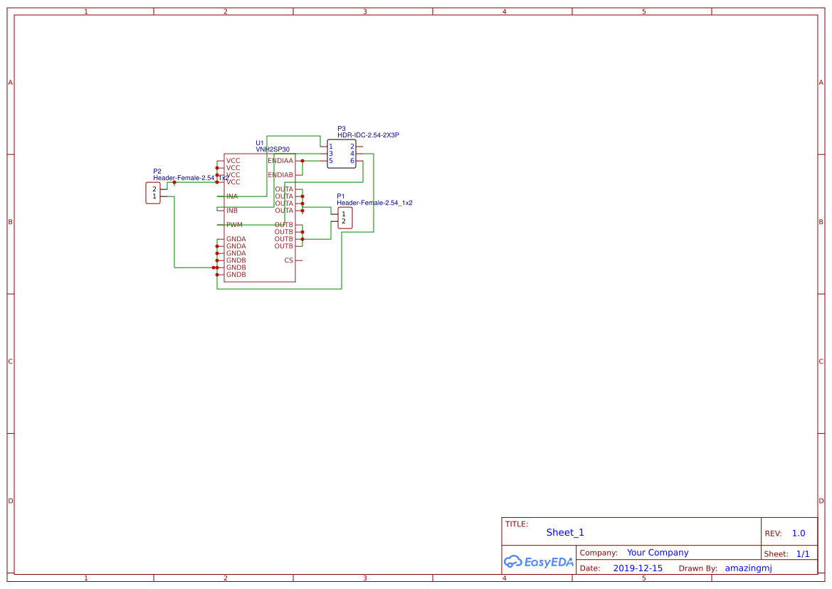 VNH motor driver - OSHWLab