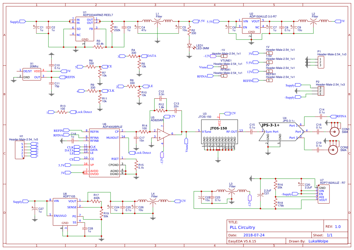 PLL ADF4002 - EasyEDA open source hardware lab
