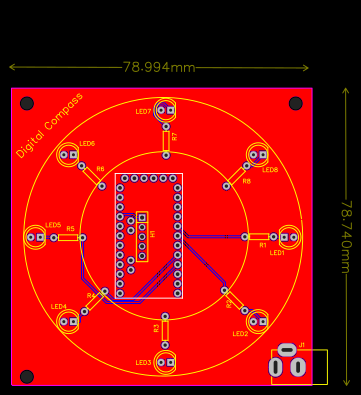 Digital Compass using HMC5883L with Arduino - OSHWLab