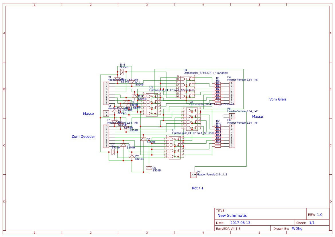Optocoupler/ Diode Adapter EasyEDA open source hardware lab