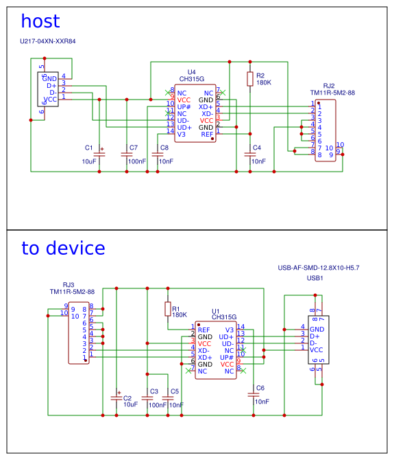 USB extension cable - EasyEDA open source hardware lab