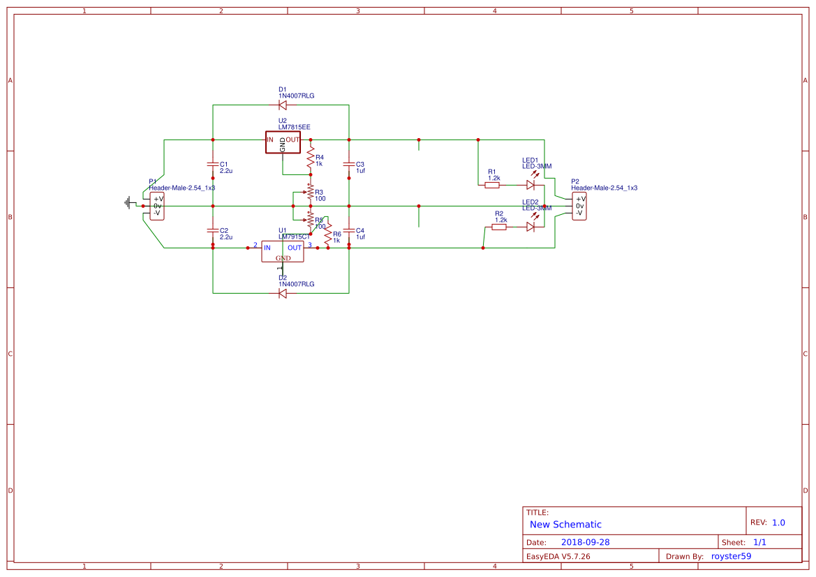 15v symmetrical psu - OSHWLab