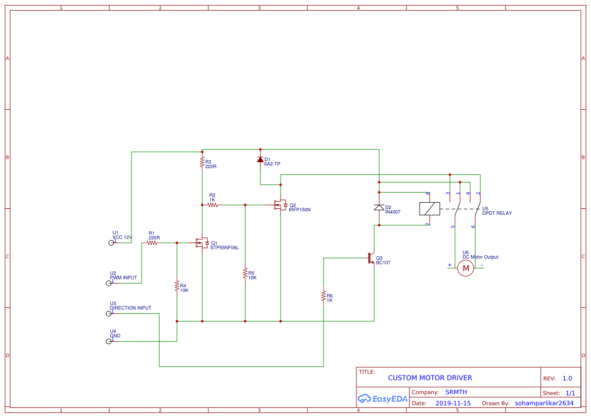 CUSTOM MOTOR DRIVER - OSHWLab