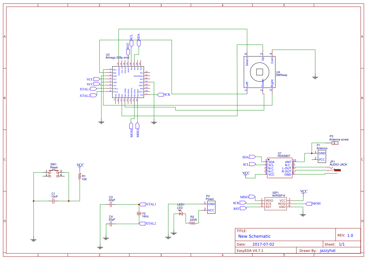 FM Radio RDA5807M no display - OSHWLab
