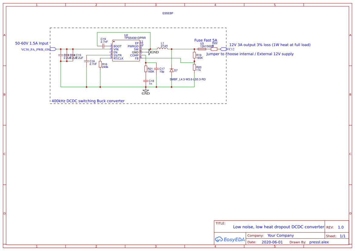 PA Power switch 60V 44A EasyEDA open source hardware lab