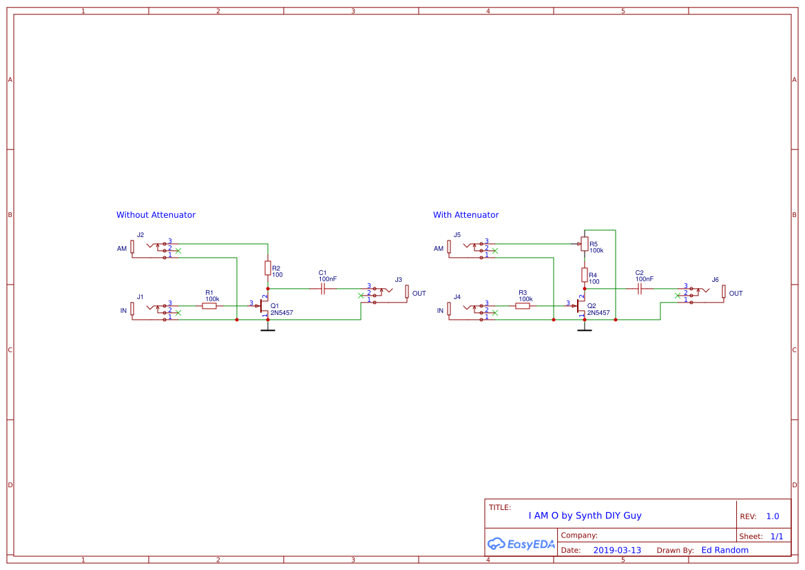 Passive Eurorack Circuits EasyEDA