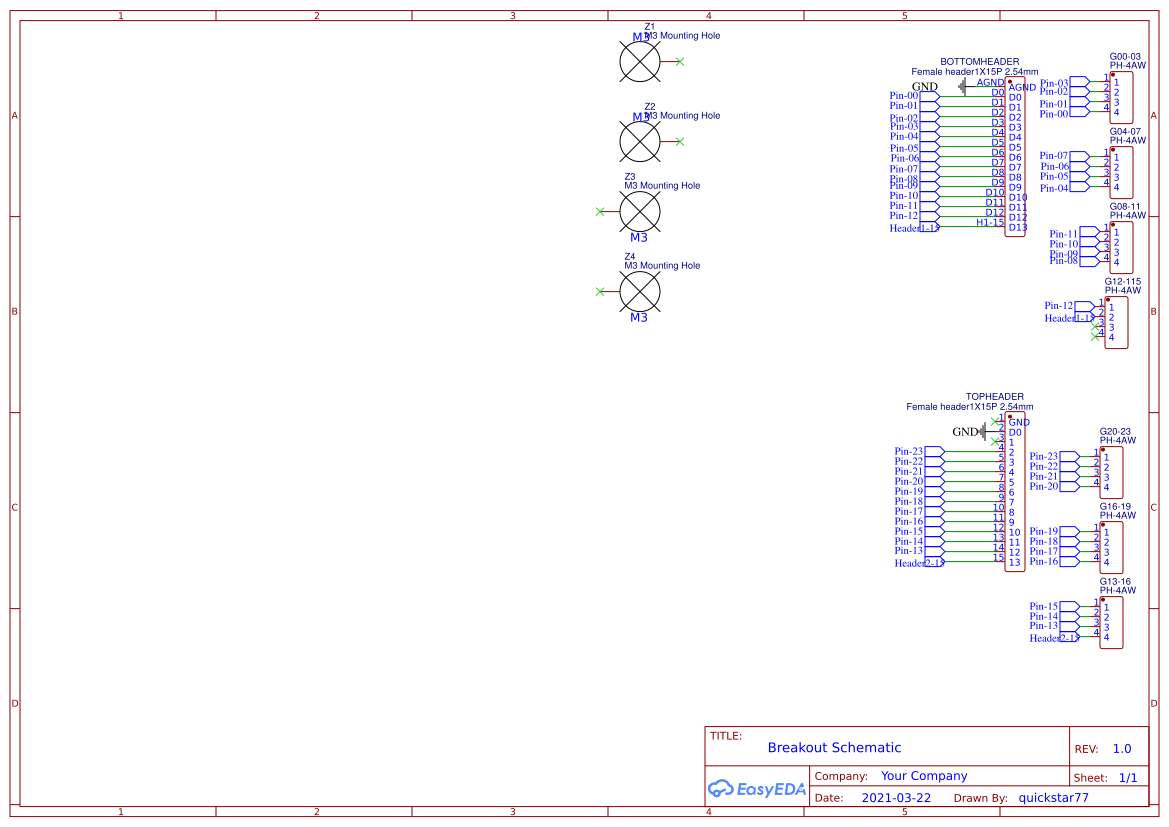 Teensy Grove breakout shield - EasyEDA open source hardware lab