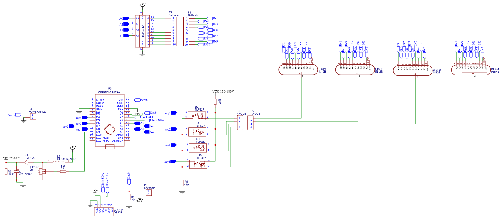 Old clock - EasyEDA open source hardware lab