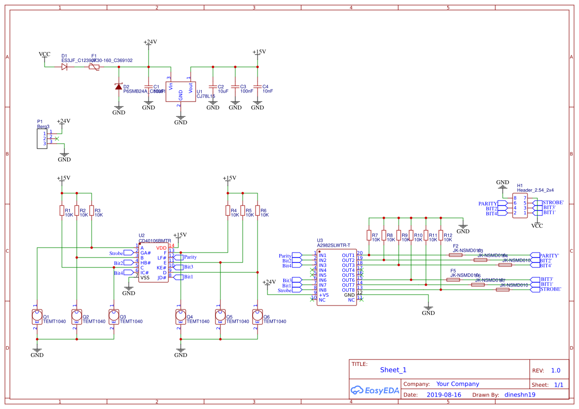 Lucid Turret Encoder V2 Rx - EasyEDA open source hardware lab