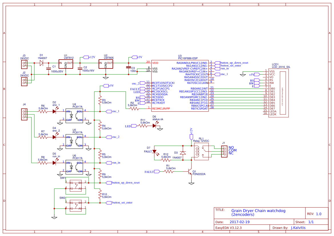 Grain Dryers chains watchdog EasyEDA open source hardware lab