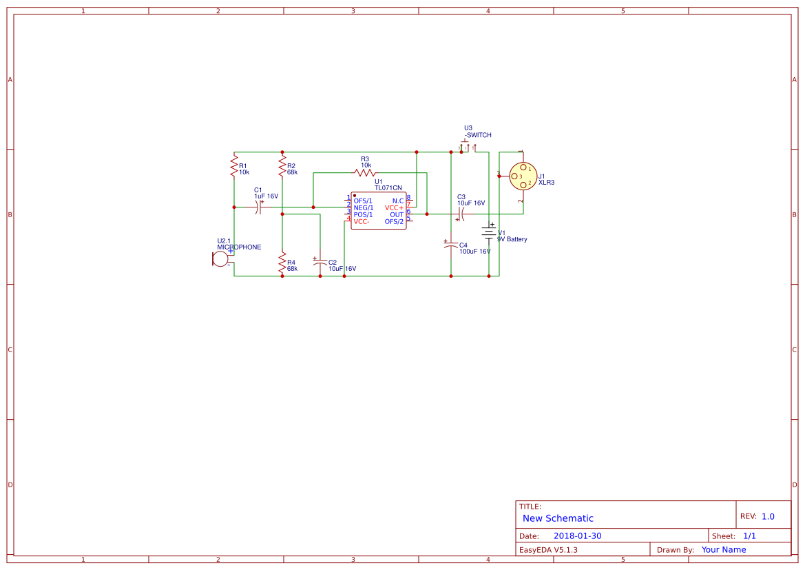 Electret Condenser Microphone Circuit Diagram
