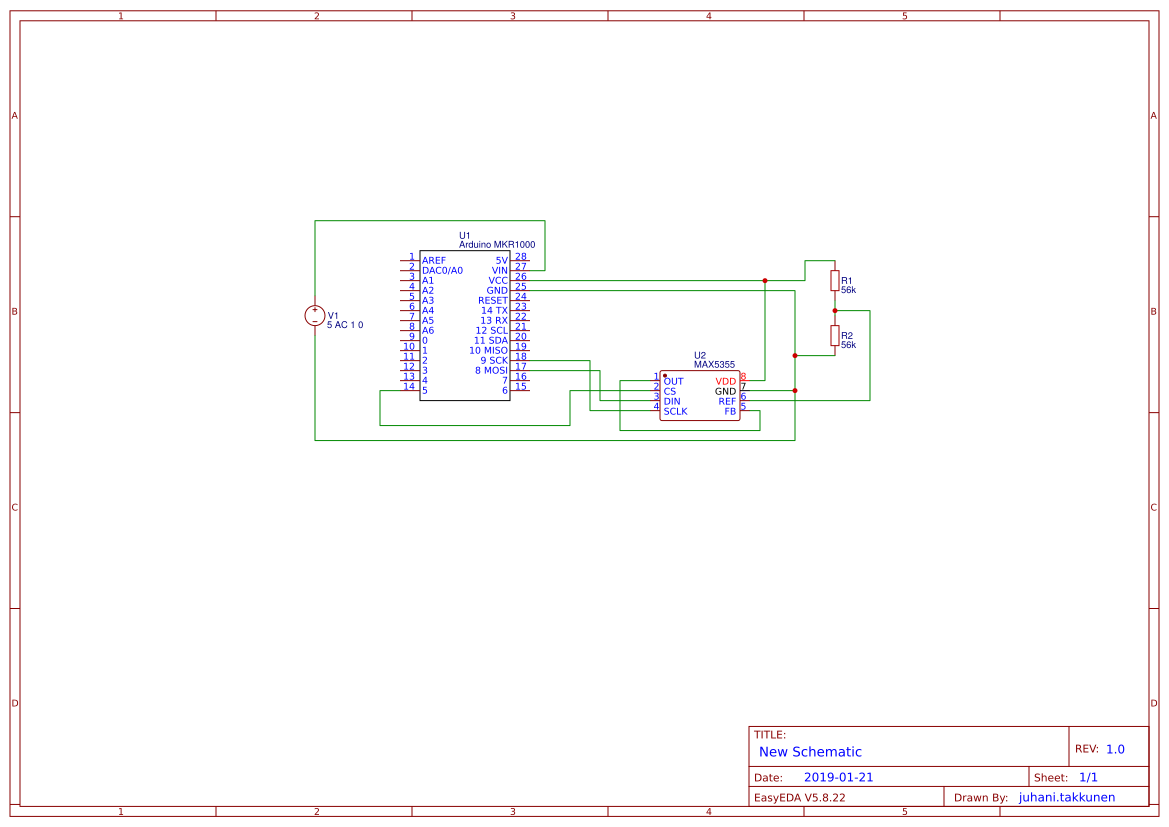 Spi Dac Module Arduino SPI DAC MAX5355 Arduino MKR1000 - Platform for creating and sharing ...