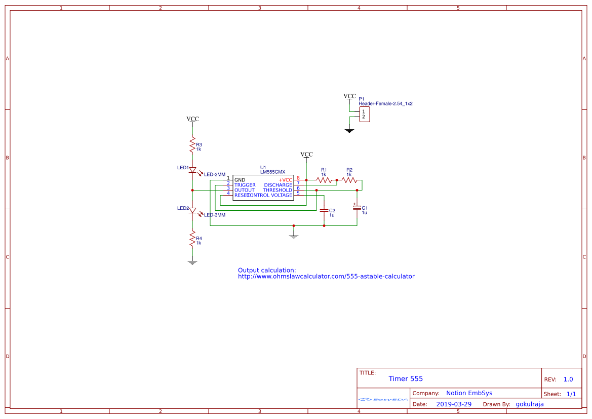 Timer555 - EasyEDA open source hardware lab