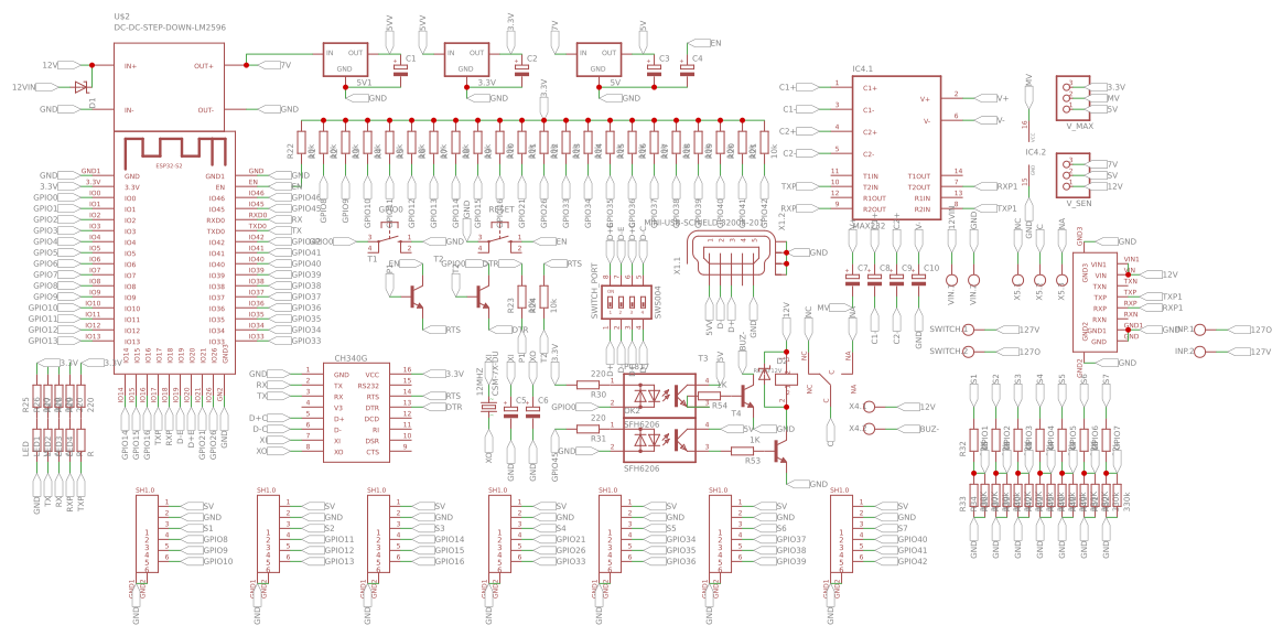 alarma de zona con pantalla touch - EasyEDA open source hardware lab
