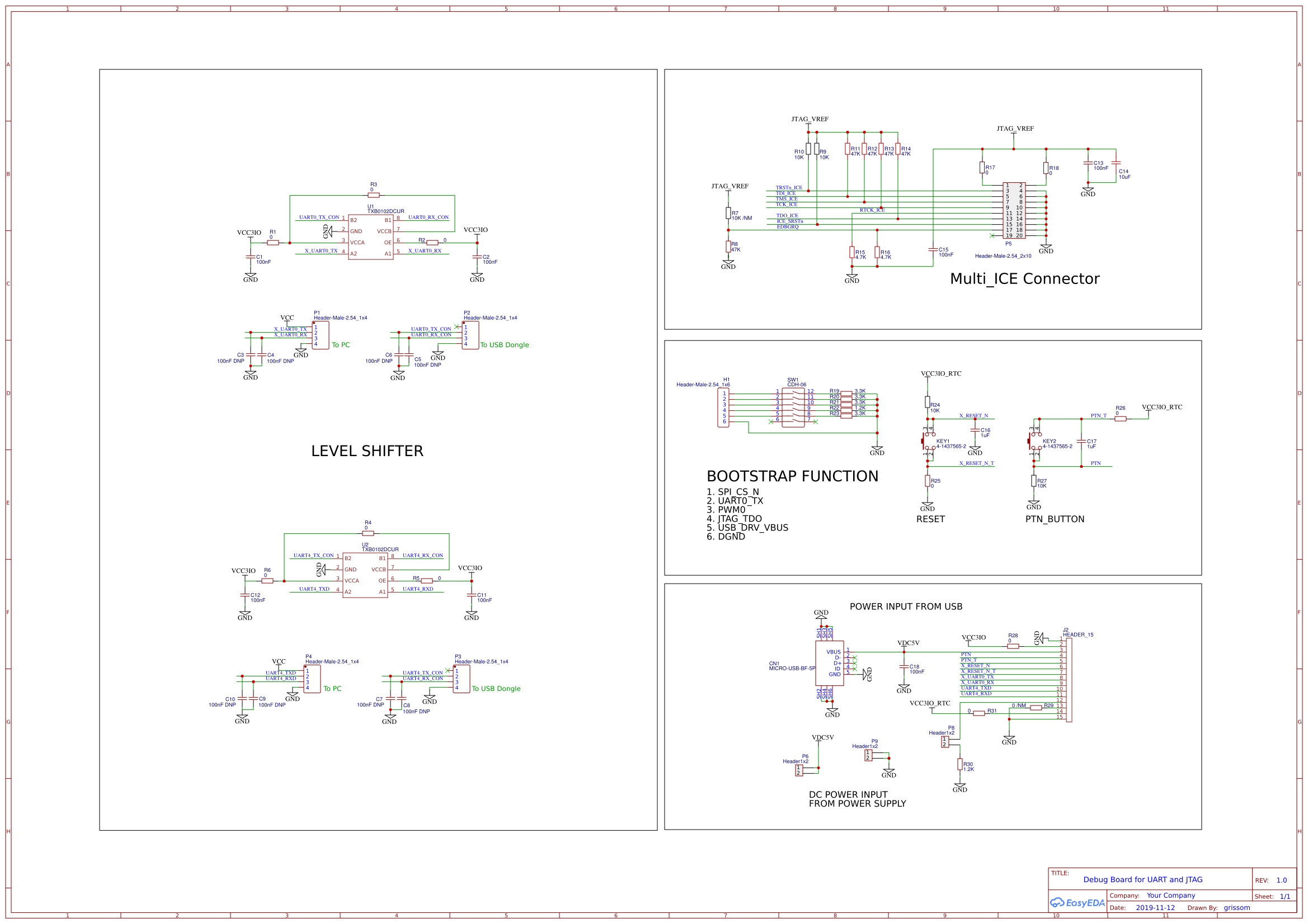 Debug_Board_v1.0 EasyEDA open source hardware lab