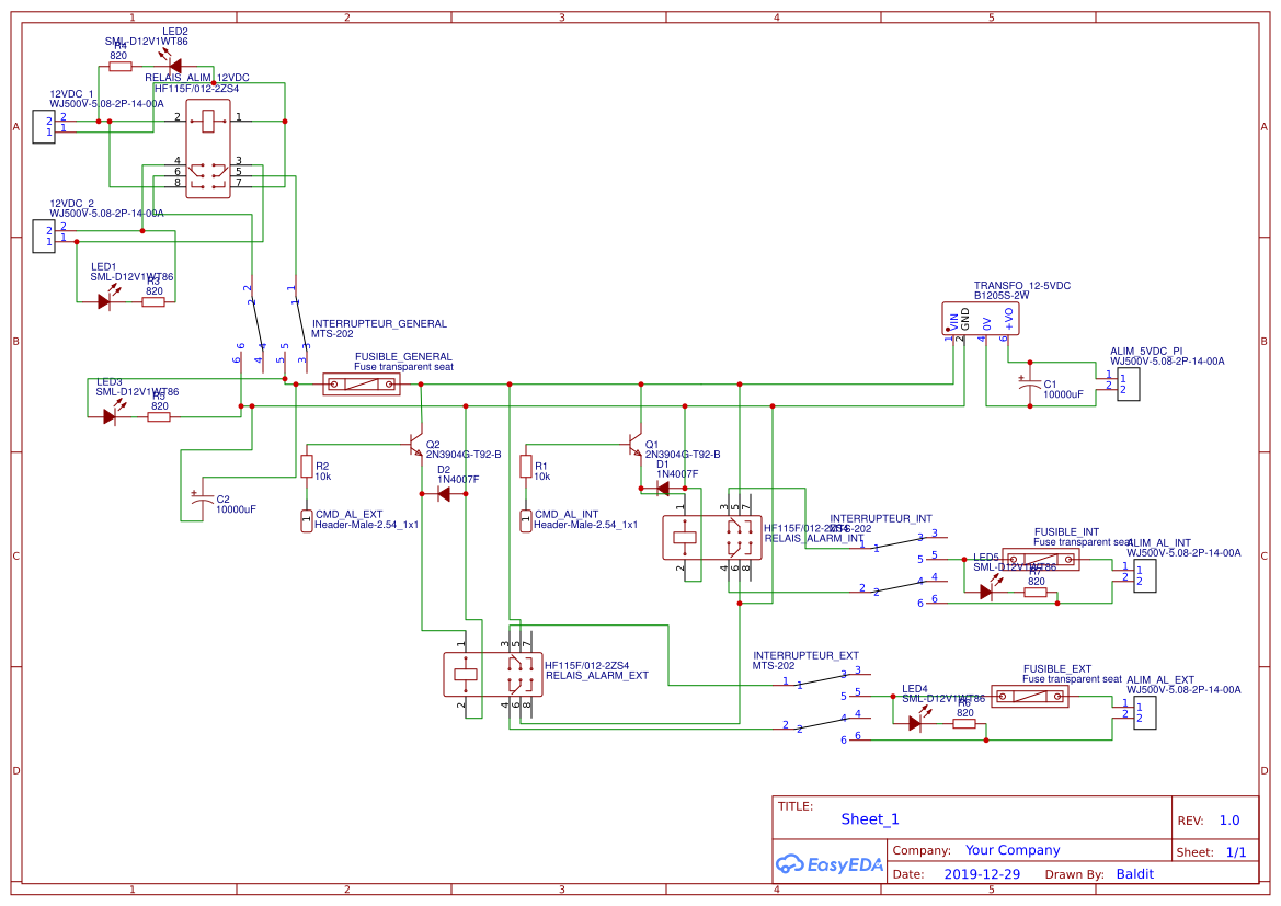 THX208 power supply - EasyEDA