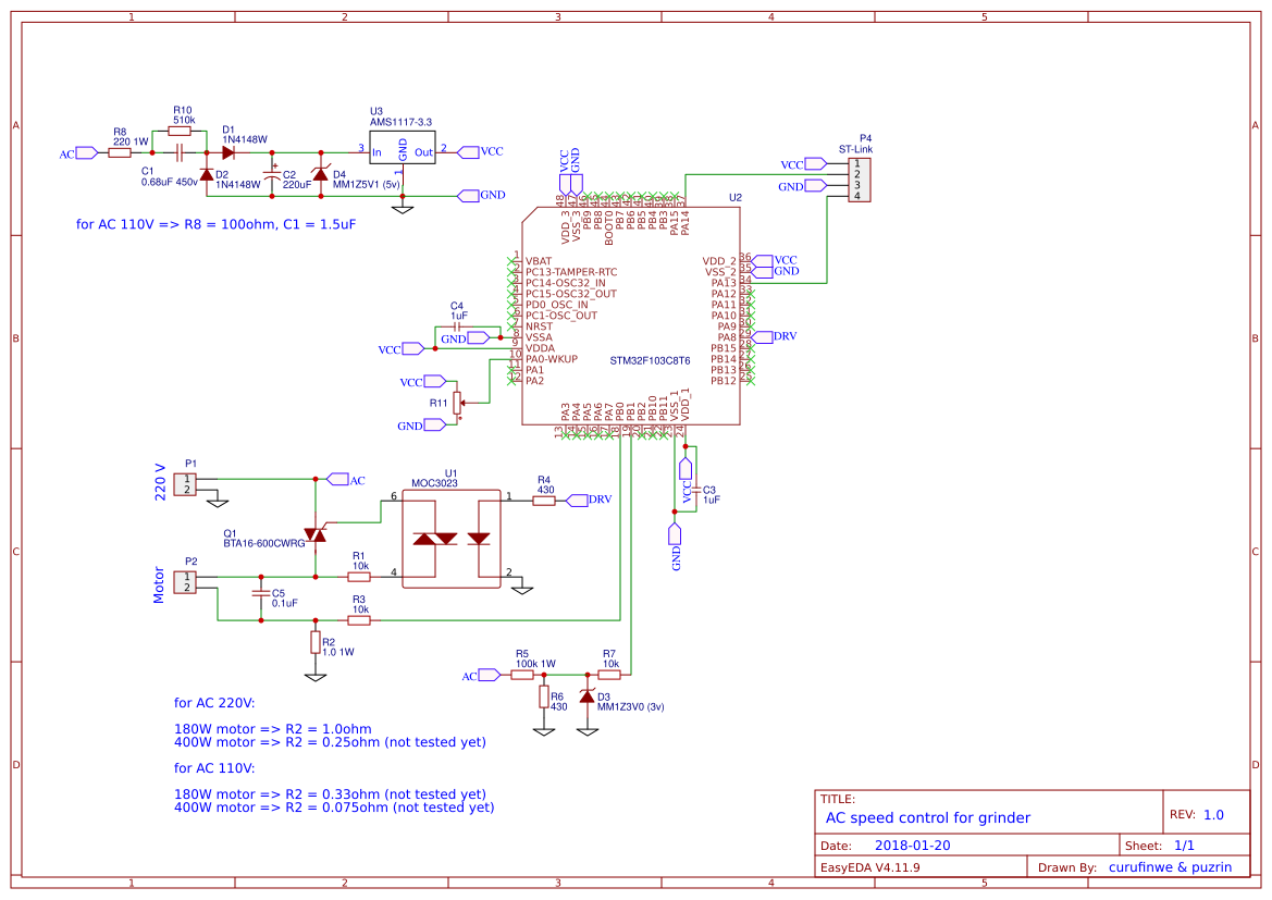 AC speed control for grinder copy - Platform for creating and sharing ...