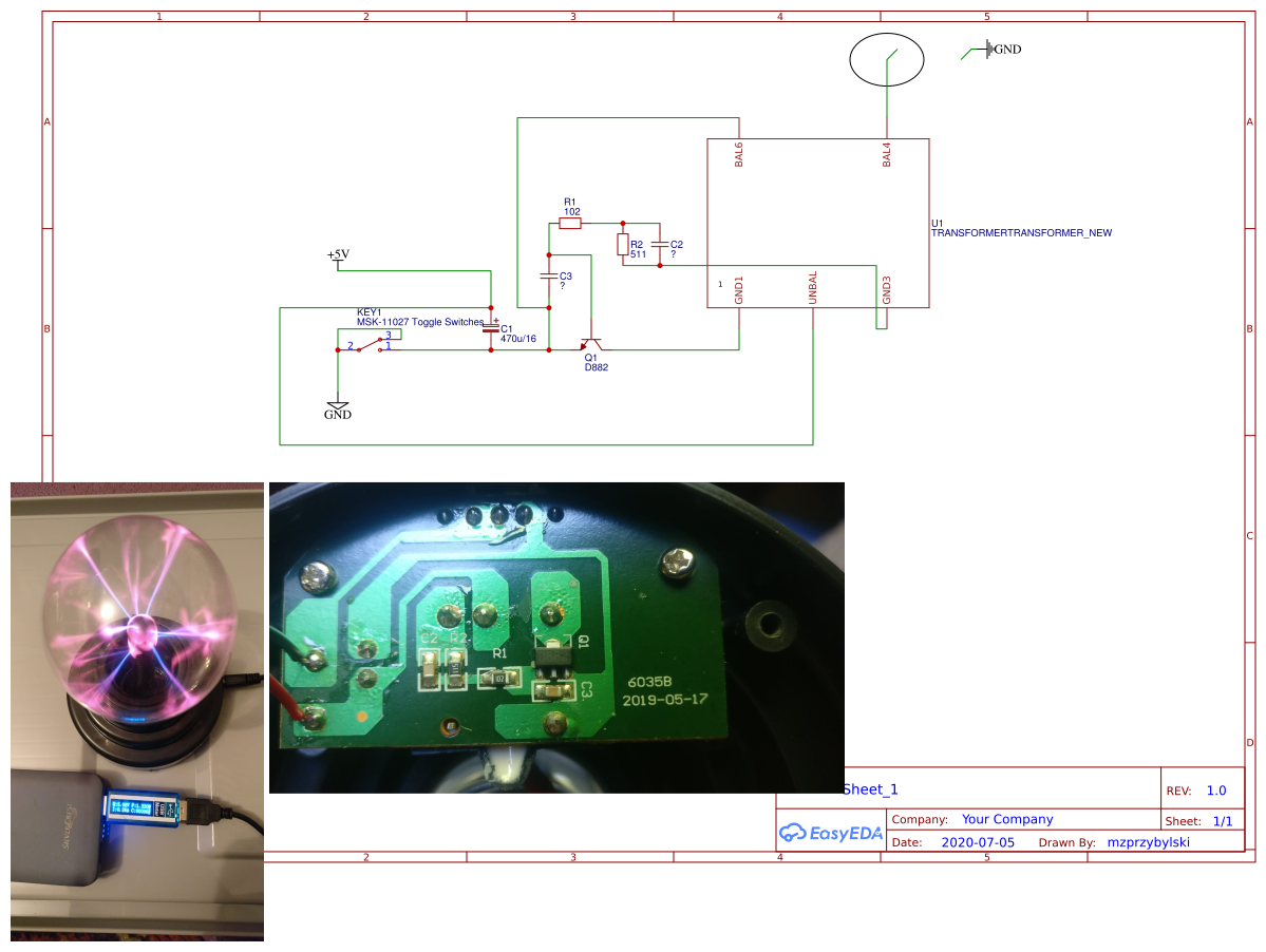 Plasma Lamp USB - Platform for creating and sharing projects - OSHWLab