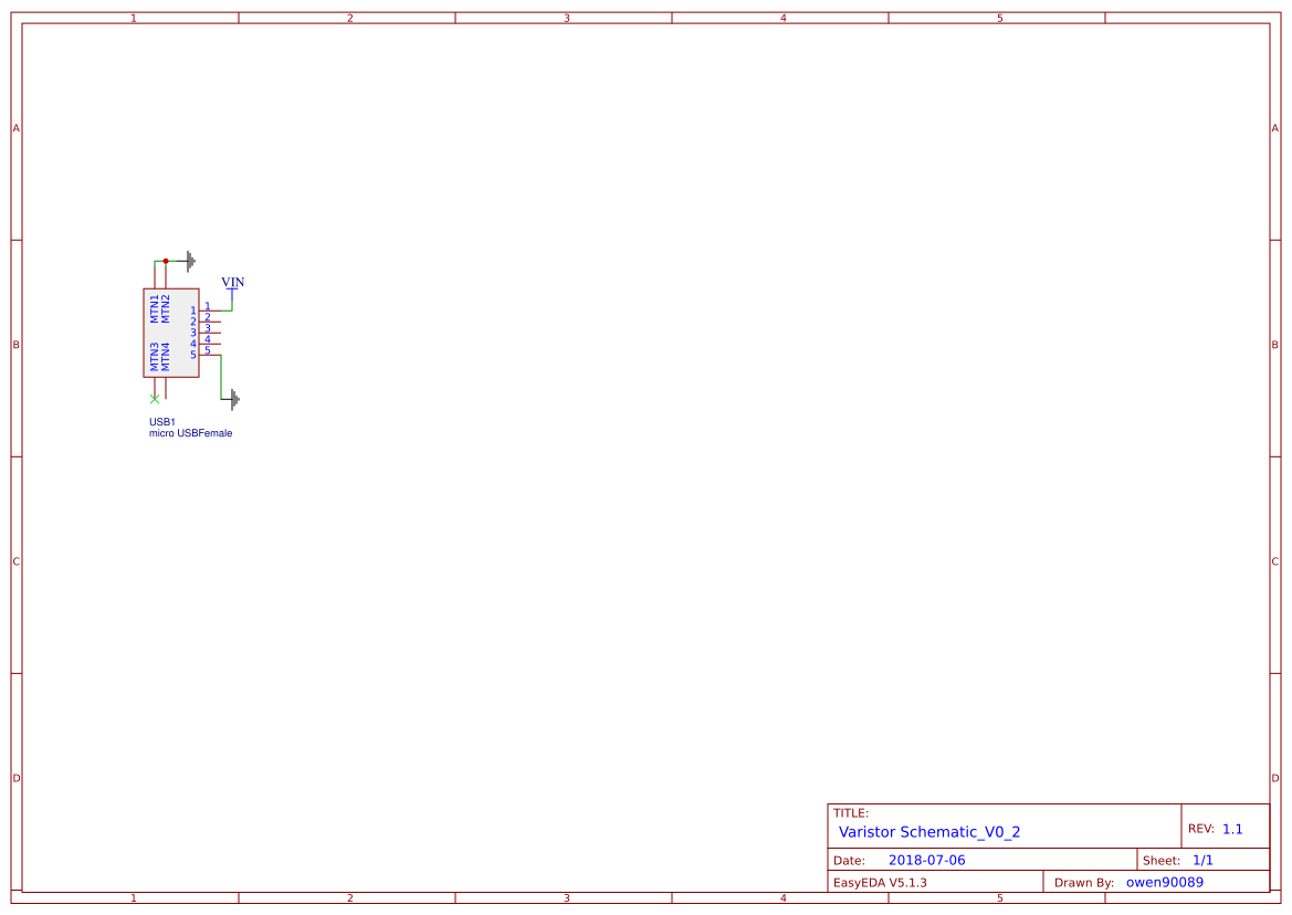Varistor Test EasyEDA open source hardware lab