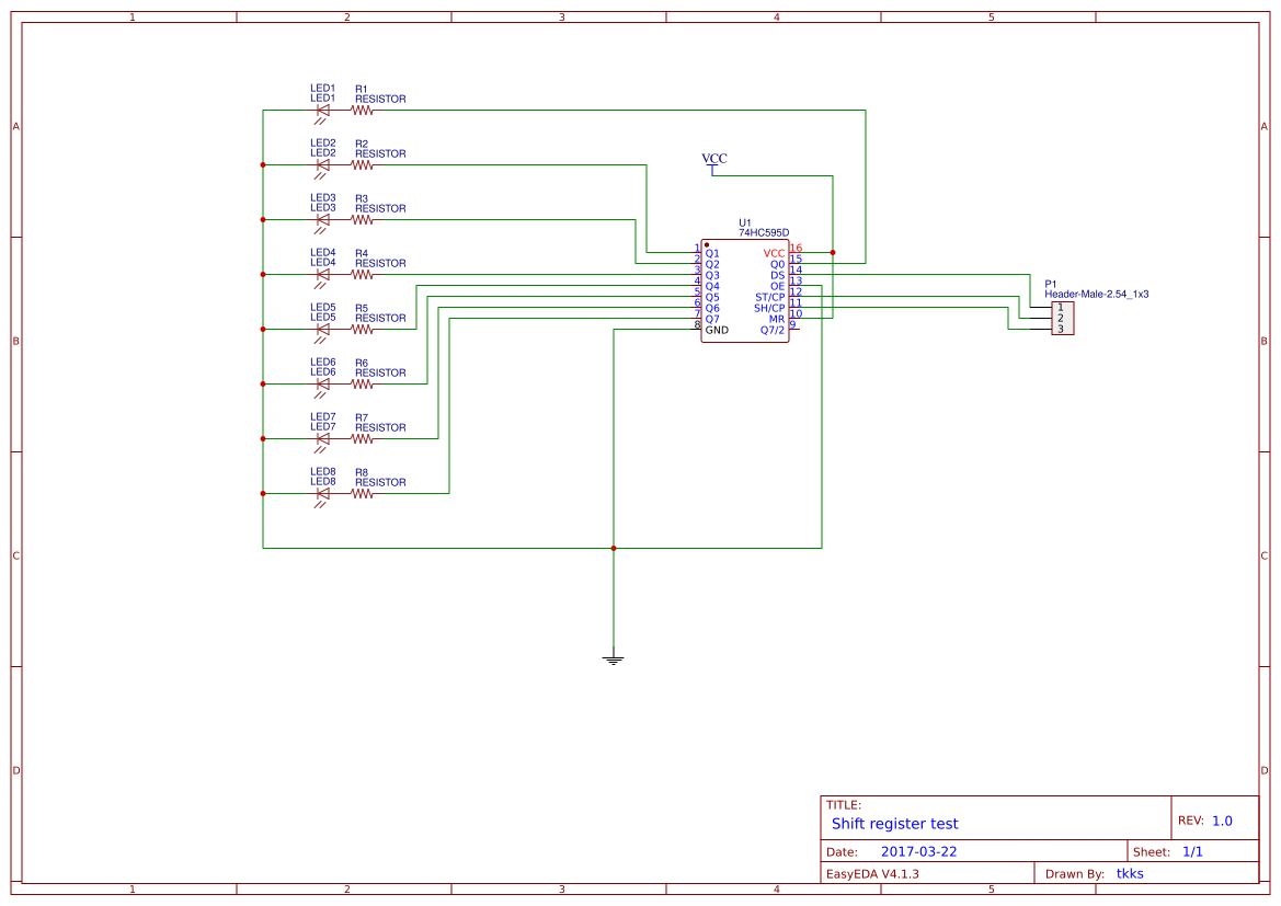 shift register test - OSHWLab