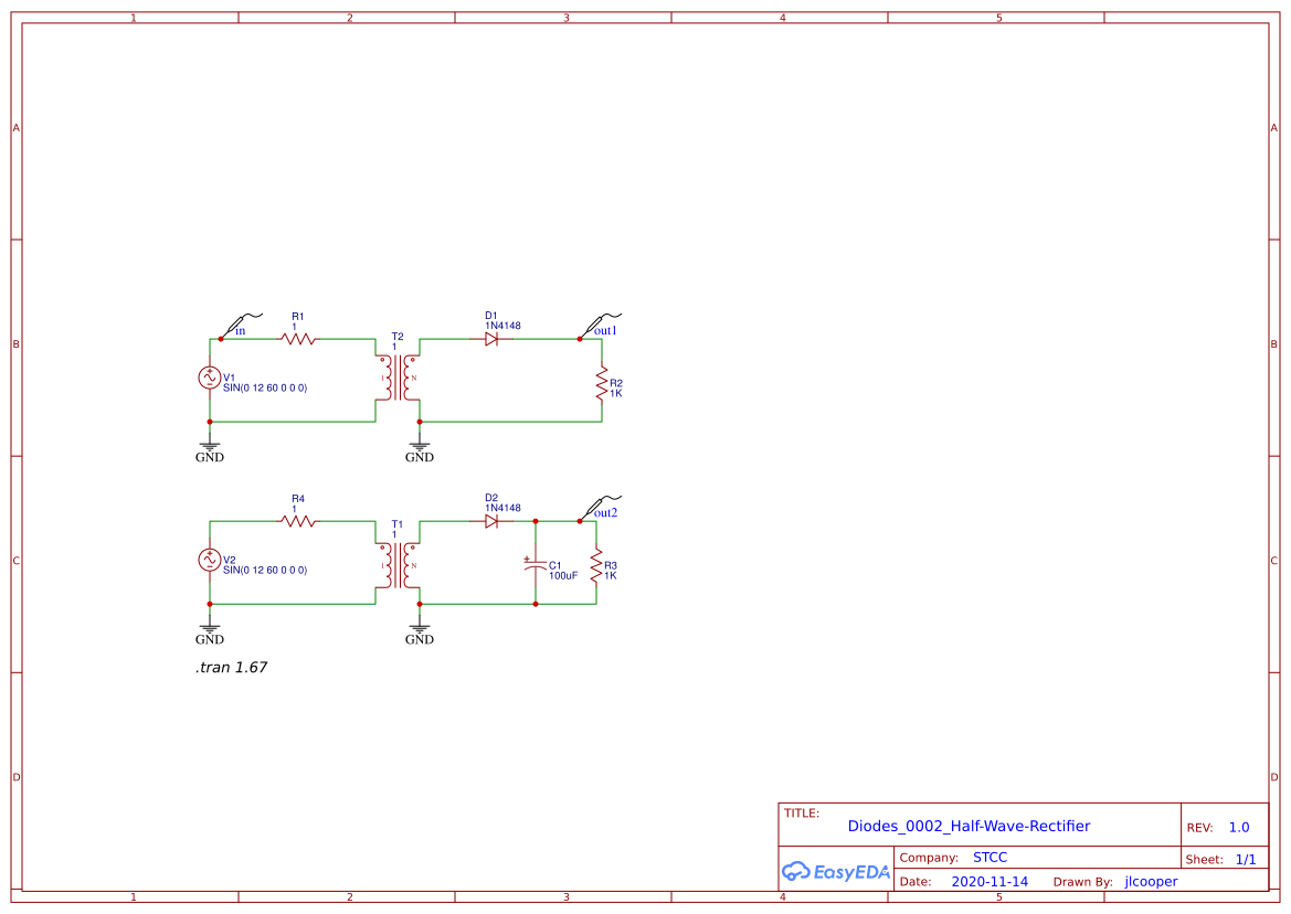 Diodes_0002_HalfWaveRectifier EasyEDA open source hardware lab