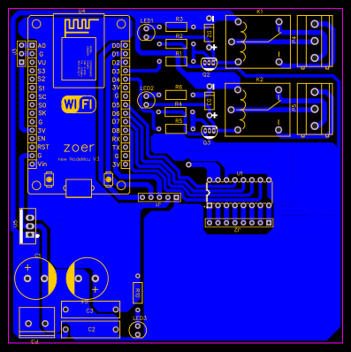 Esp8266_Relay2CH_Lcd_Soil Moisture Sensor - OSHWLab