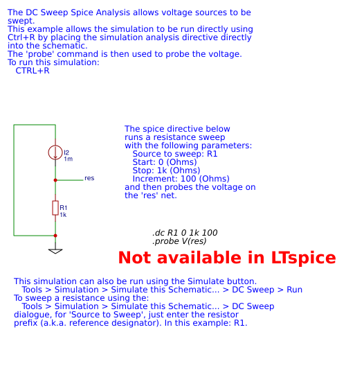 Sweep a resistor value OSHWLab