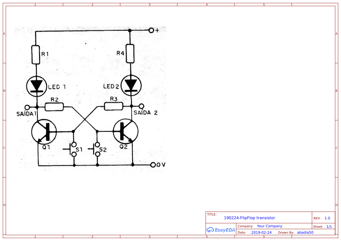 190224-flipFlop transistor - EasyEDA open source hardware lab