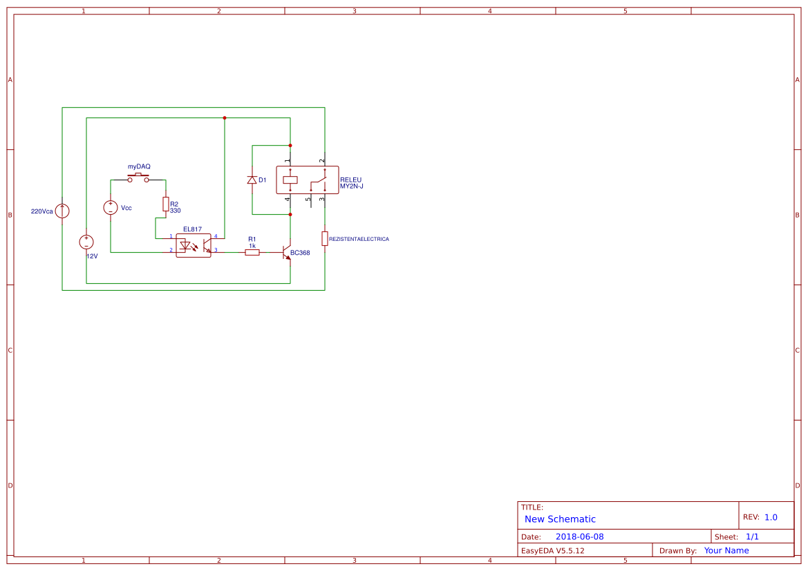 Relay command with myDAQ EasyEDA open source hardware lab
