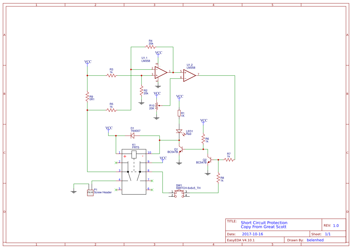 Short Circuit Protection copy EasyEDA open source hardware lab